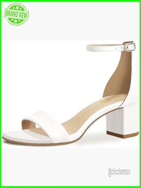 Low Block Chunky Heels Sandals Ankle Strap Dress Pump Shoes 2 Inch Thick Heel